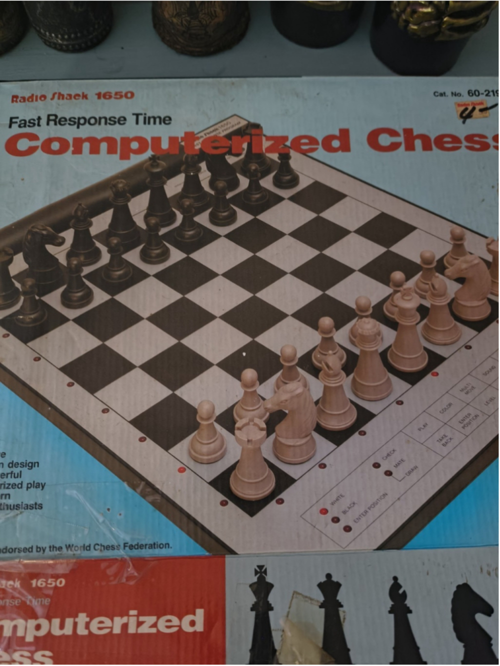Vtg Radio Shack 1650 Fast Response Time Computerized Chess Board Game